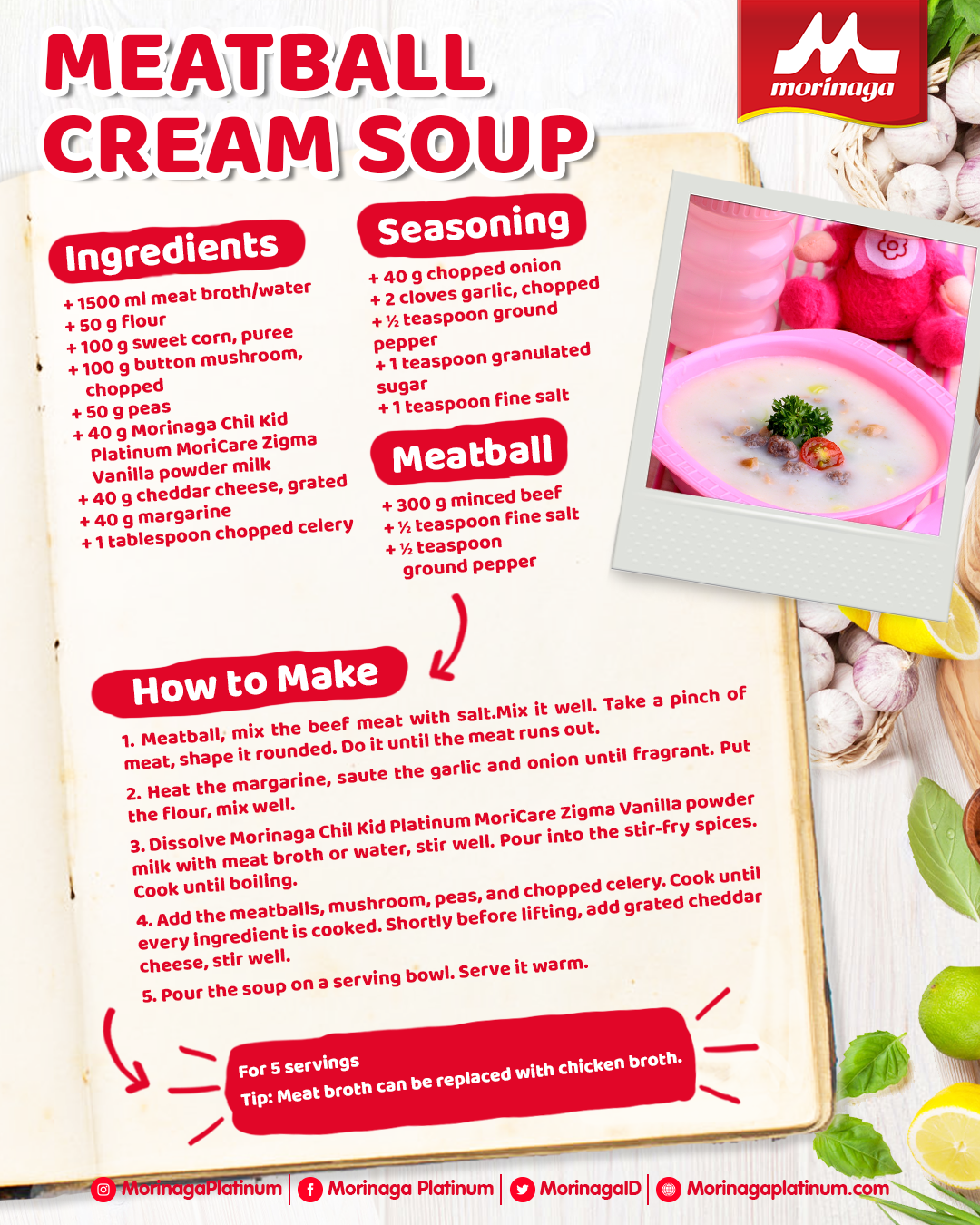 Meatball Cream Soup